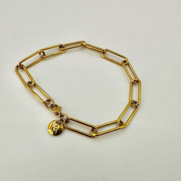 Gold tone link bracelet - Picture 7 of 7